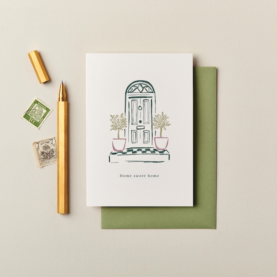 New Home Card, Housewarming Card, New House Card, Floral Vase New Home Card, Moving House Card, Modern New Home Card, Luxury Housewarming