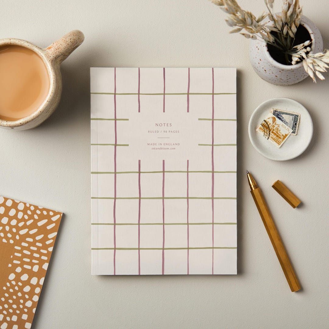 Modern Unique Notebook Luxury Notebook, Lined Page Notebook, Modern Notebook, Illustrated ...