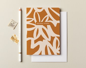 Birthday card, happy birthday card, birthday card for her, friend birthday card, modern happy birthday card.