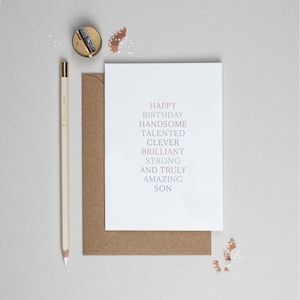 Joyeux anniversaire fils, carte d'anniversaire fils, meilleure carte d'anniversaire fils, carte d'anniversaire fils de luxe, jolie carte d'anniversaire fils message, anniversaire fils moderne