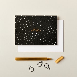 Tarjeta de cumpleaños, Tarjeta de feliz cumpleaños, Tarjeta de cumpleaños con lámina de oro, Tarjeta de cumpleaños para una amiga, Tarjeta para ella, Tarjeta de cumpleaños de lujo, Tarjeta de cumpleaños moderna