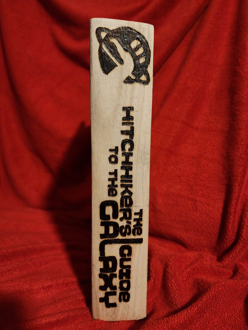 Hitchhiker's Guide to the Galaxy Book Box Wood Burning - Etsy