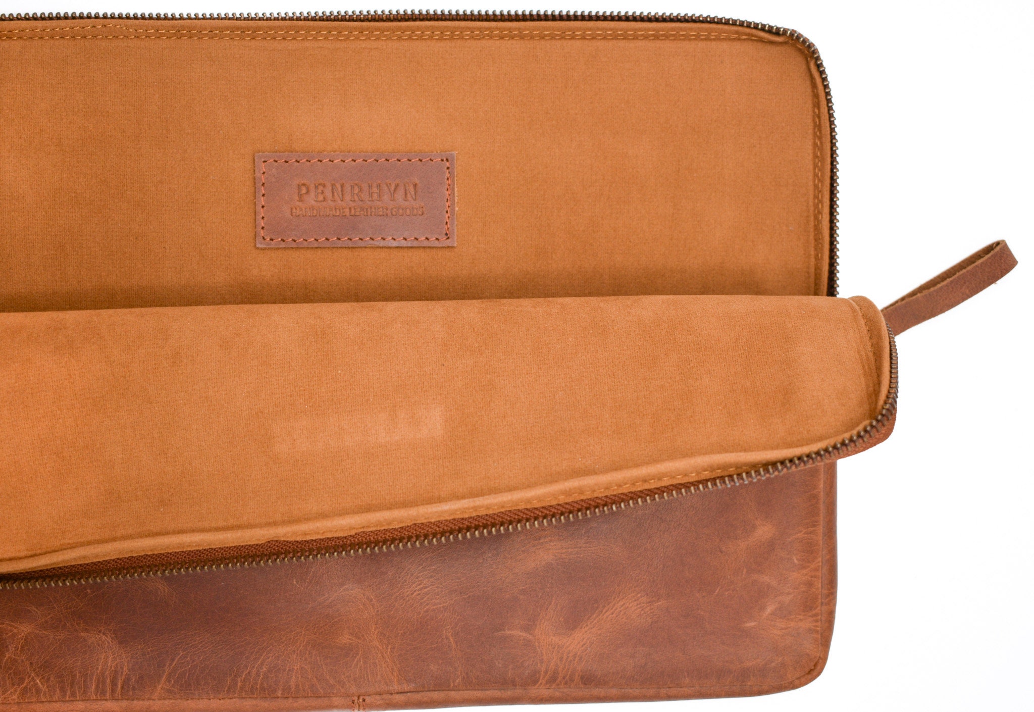 Fullgrain Leather Laptop and iPad Sleeve Handmade MacBook Air MacBook
