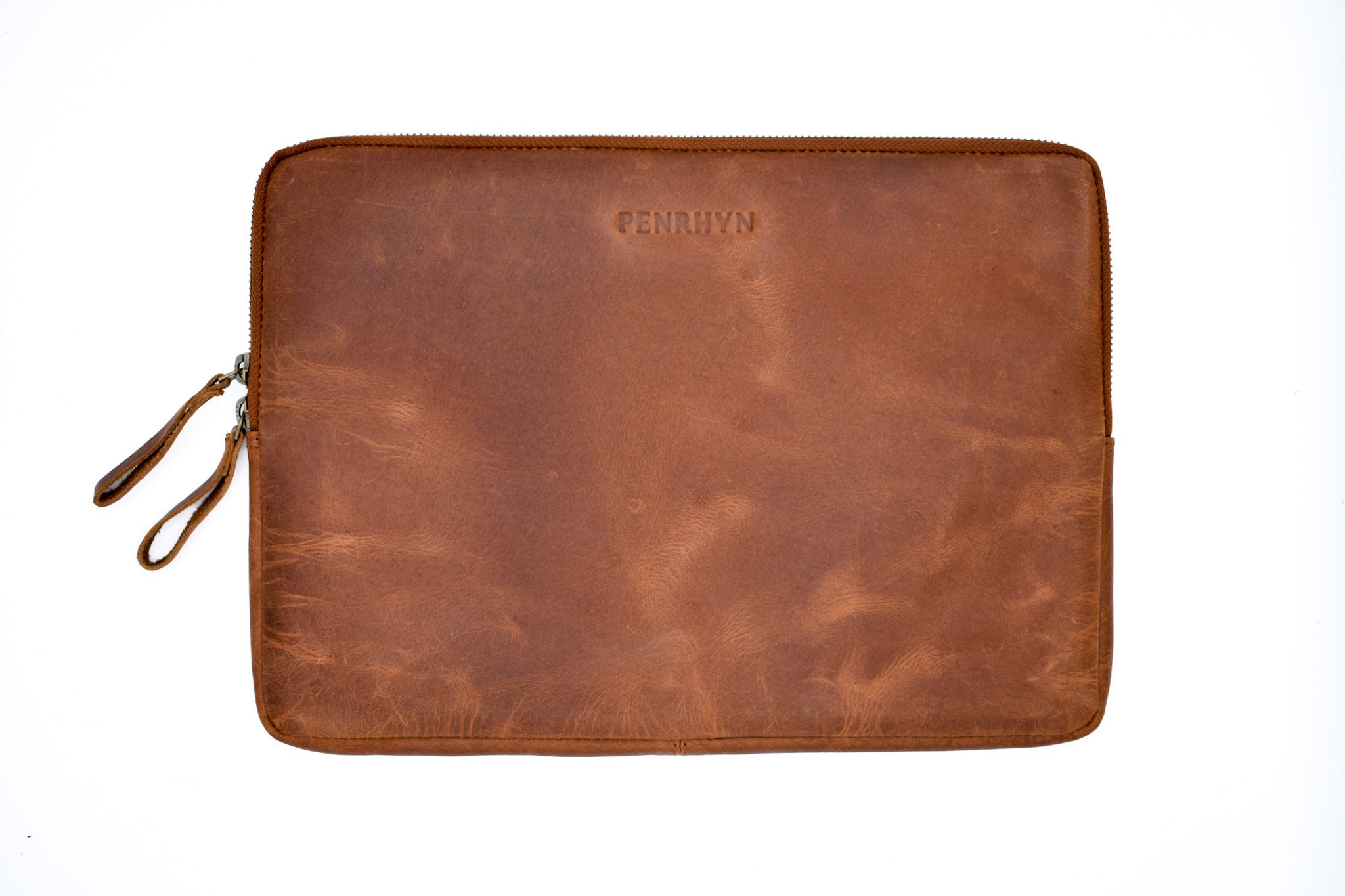 Fullgrain Leather Laptop and iPad Sleeve Handmade MacBook Air MacBook