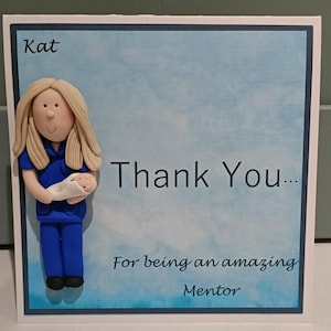 Danke, dass Sie Hebamme / Krankenschwester / Arzt / Mentor handgemacht, personalisiert von Hot Teig-Kreationen kardieren