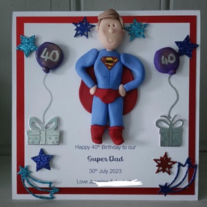 Cartão personalizado Super Pai - aniversário/dia dos pais