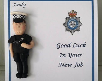 Police officer retirement /good luck/ new job/ birthday card