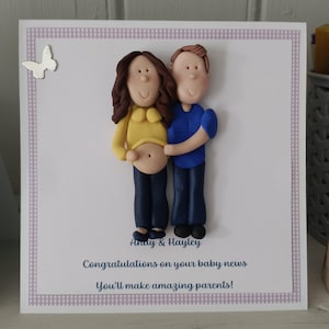 Carte parents à personnaliser / figurines en argile personnalisées