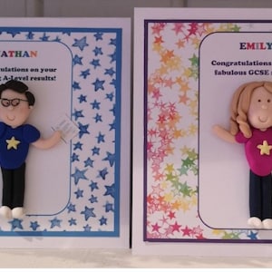 Félicitations GCSE/A Level personnalisées, carte de résultats d'examen