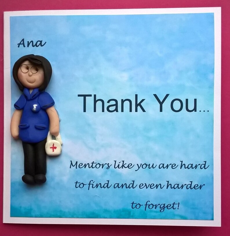 Thank You Card Midwife / Nurse/ Doctor/ Mentor Handmade Etsy UK