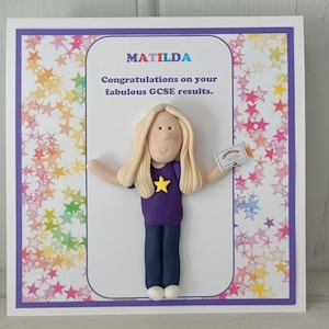 Personalised, custom GCSE /A Level congratulations, exam results card