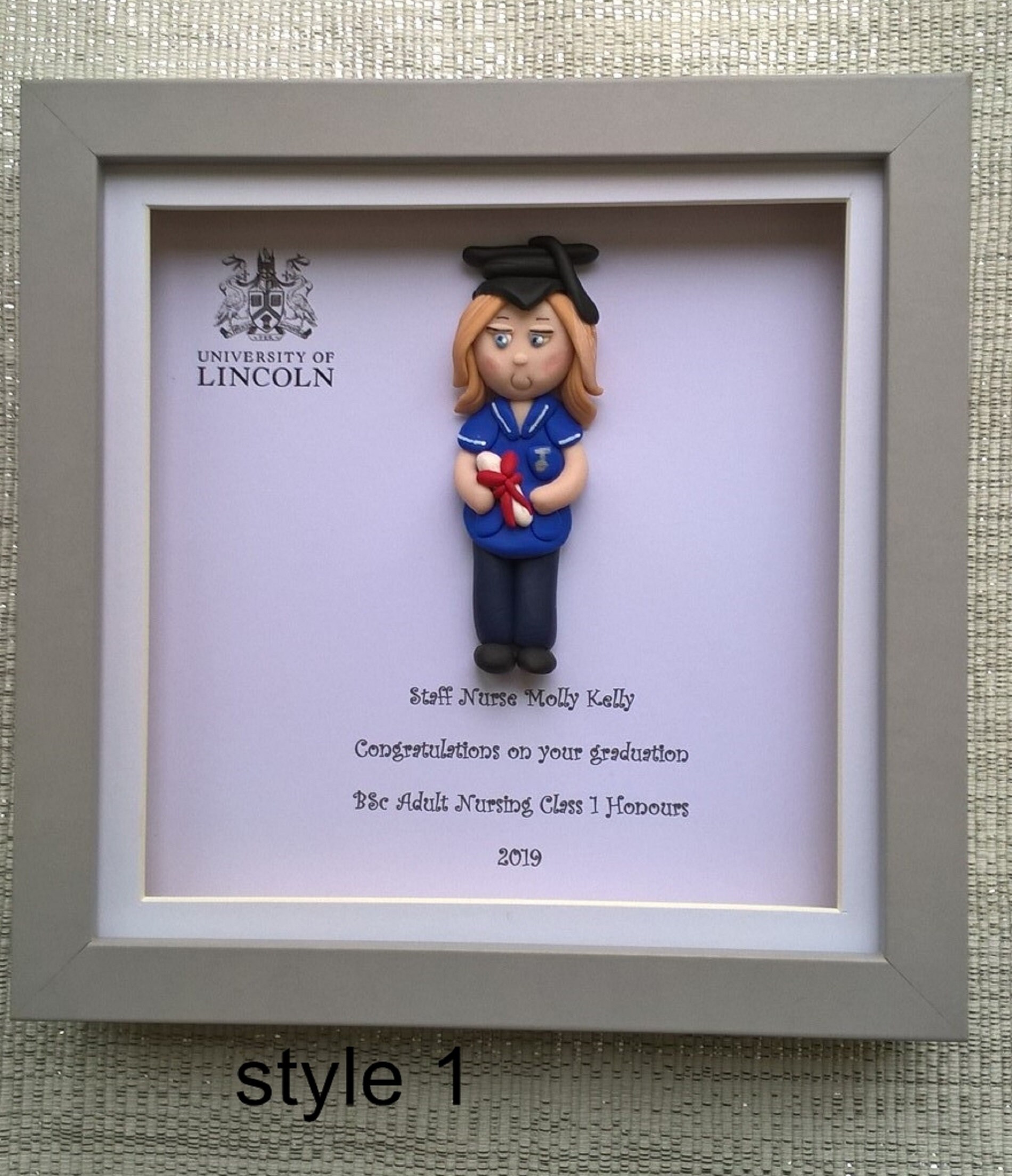 Personalised Picture Nurse / Midwife graduation by Hot Dough Etsy
