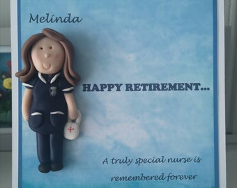 Retirement card for nurse /health visitor/  midwife/doctor/paramedic by Hot Dough Creations