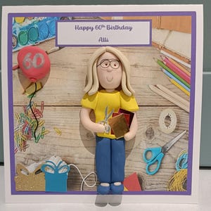Carte de figurines en argile personnalisées pour toutes les occasions par créations Hot Dough