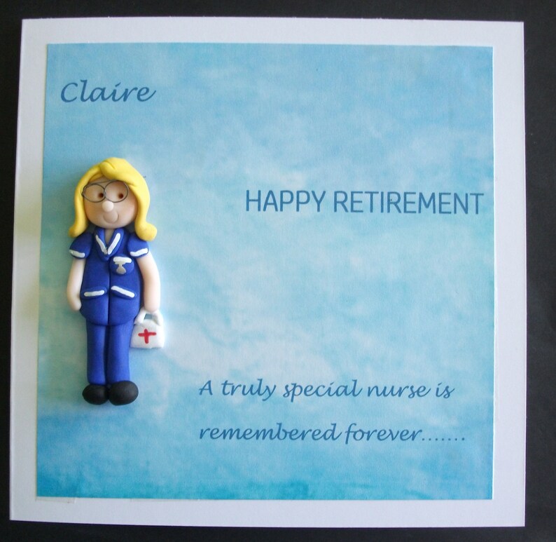 Retirement card for nurse /health visitor/ Etsy