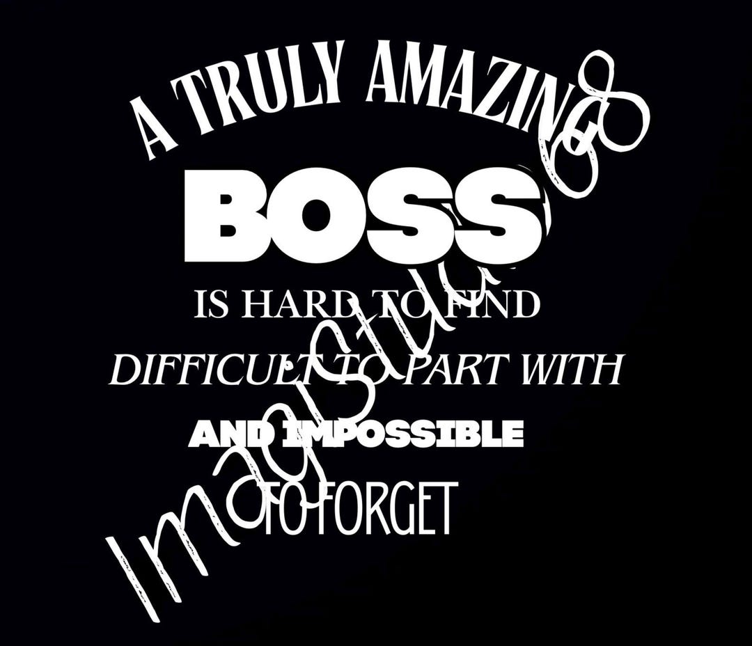 Amazing Boss A Truly Amazing Boss - Etsy