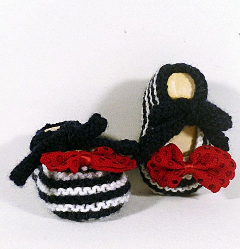 Baby slippers 0-3 months in the shape of ballerinas the marines that knot image 1