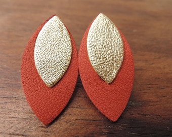 Pauline leather earrings