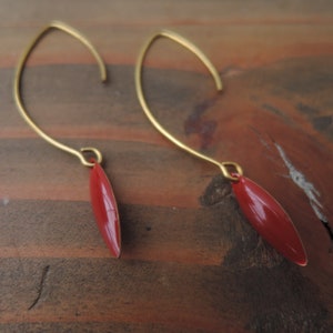 Small shuttle earrings Bordeau