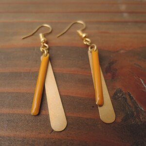 Suzanne earrings Jaune Moutarde