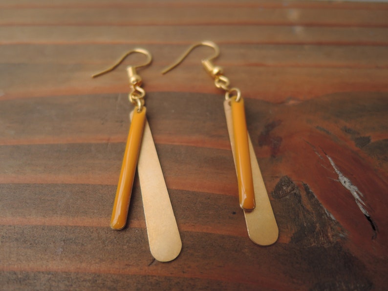 Suzanne earrings Jaune Moutarde