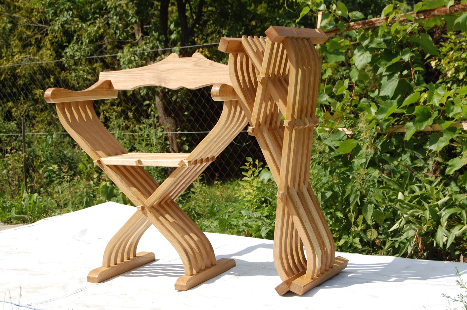 Chaise Pliante Savonarola, Chaise Dante, De Campagne, Médiévale, Mittelalterlicher Stuhl