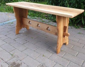 medieval wooden bench