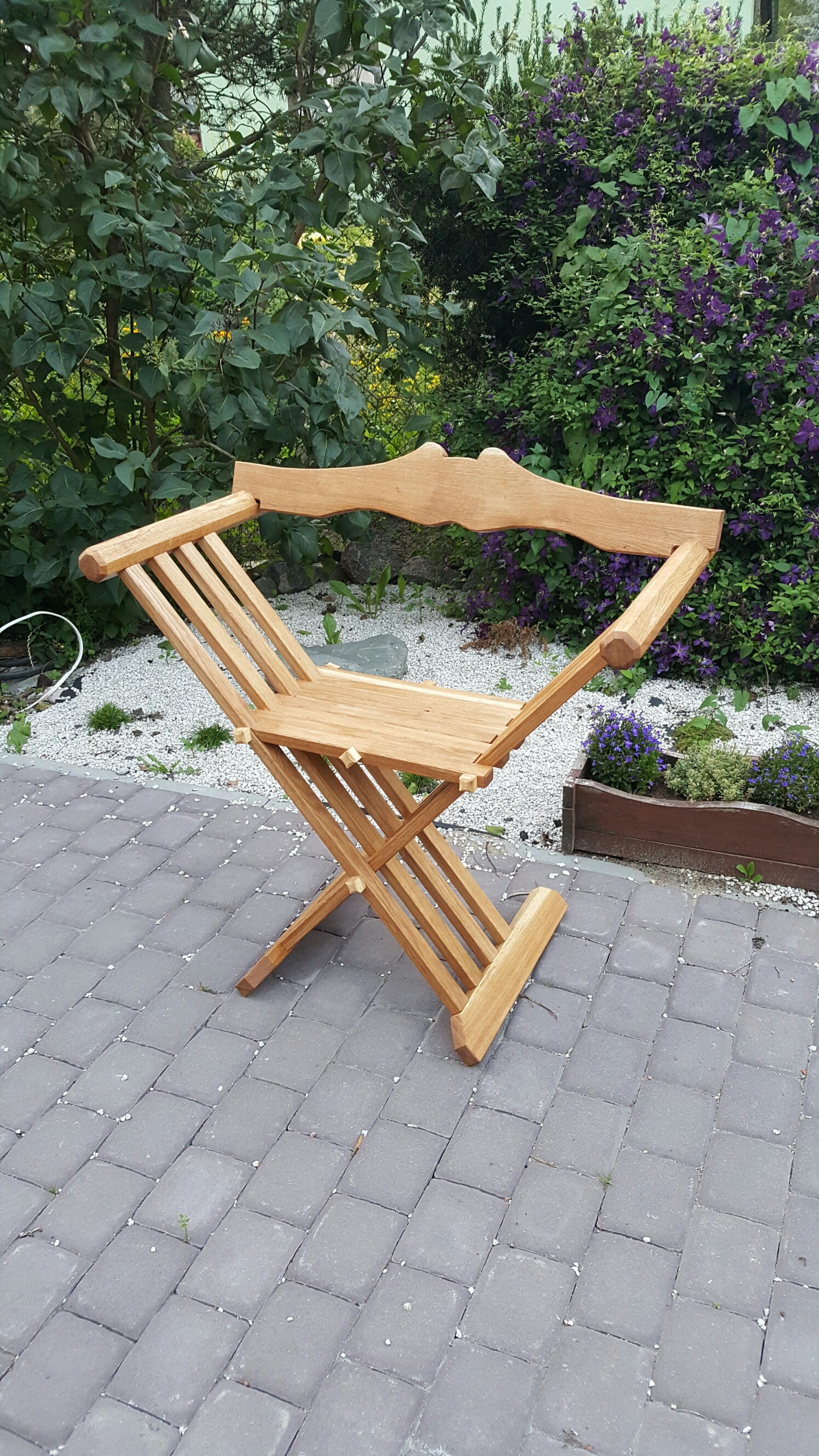 Simple Medieval Folding Chair With Backseat - Etsy