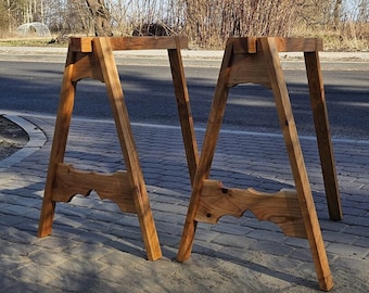 Medieval Table Tripods, Pair medieval table tripods model B