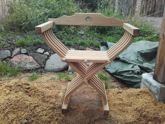 ★希少品★アンティーク サボナーラ 折り畳み式 木製チェア サヴォナーラチェア Savonarola Folding Chair, Dante Chair, Campaign Chair, Chaise