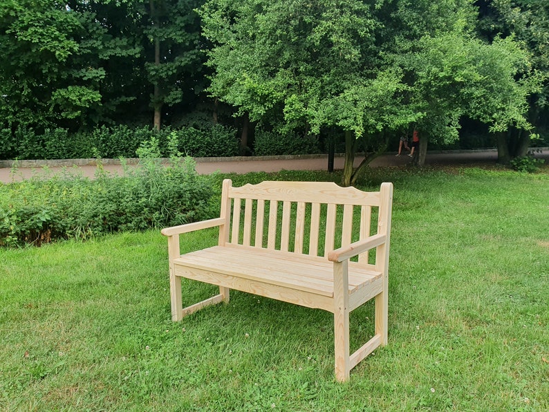 Banc de jardin classique pour patio, modèle A image 4