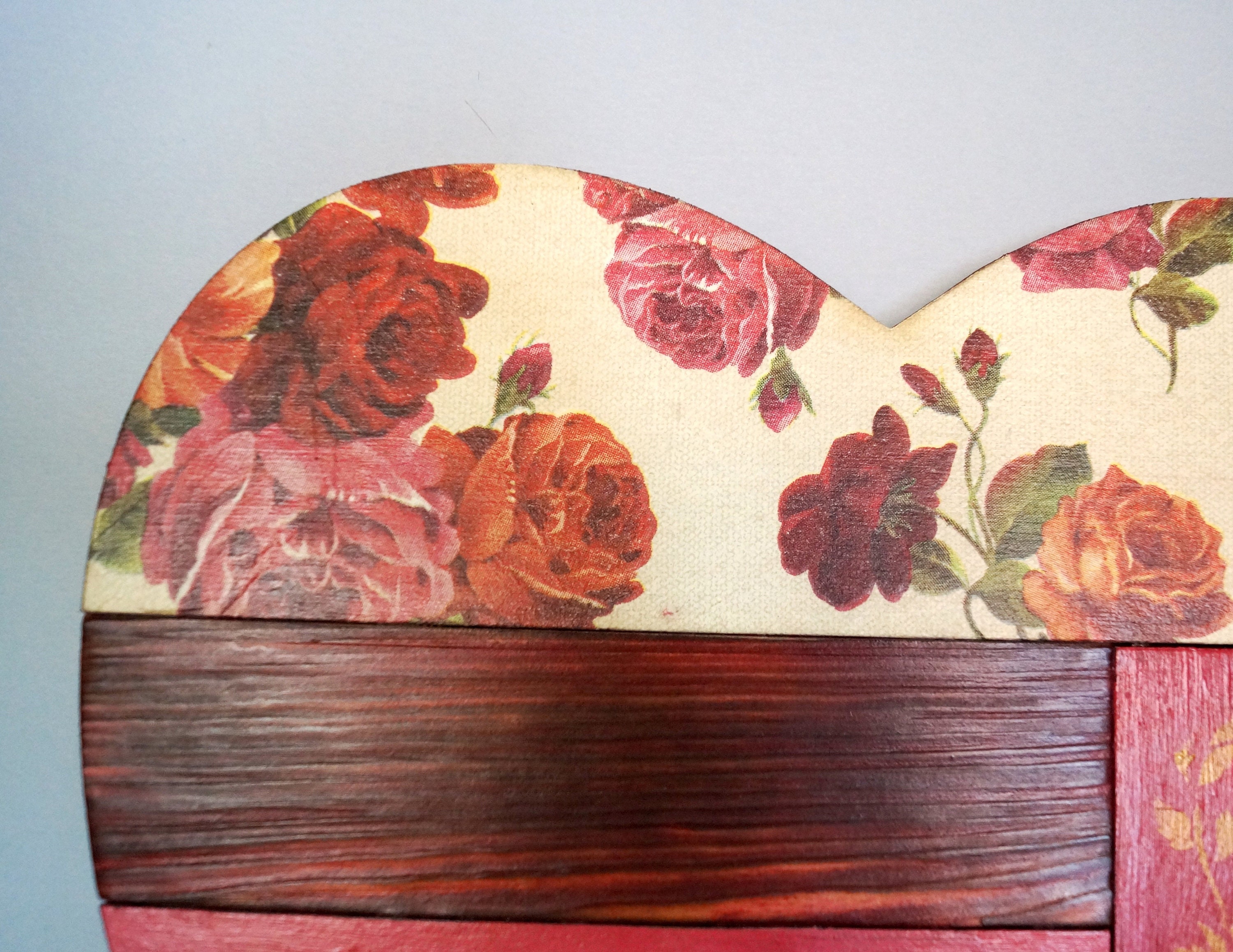 Valentine's day wood heart wall decor love heart wall art Etsy