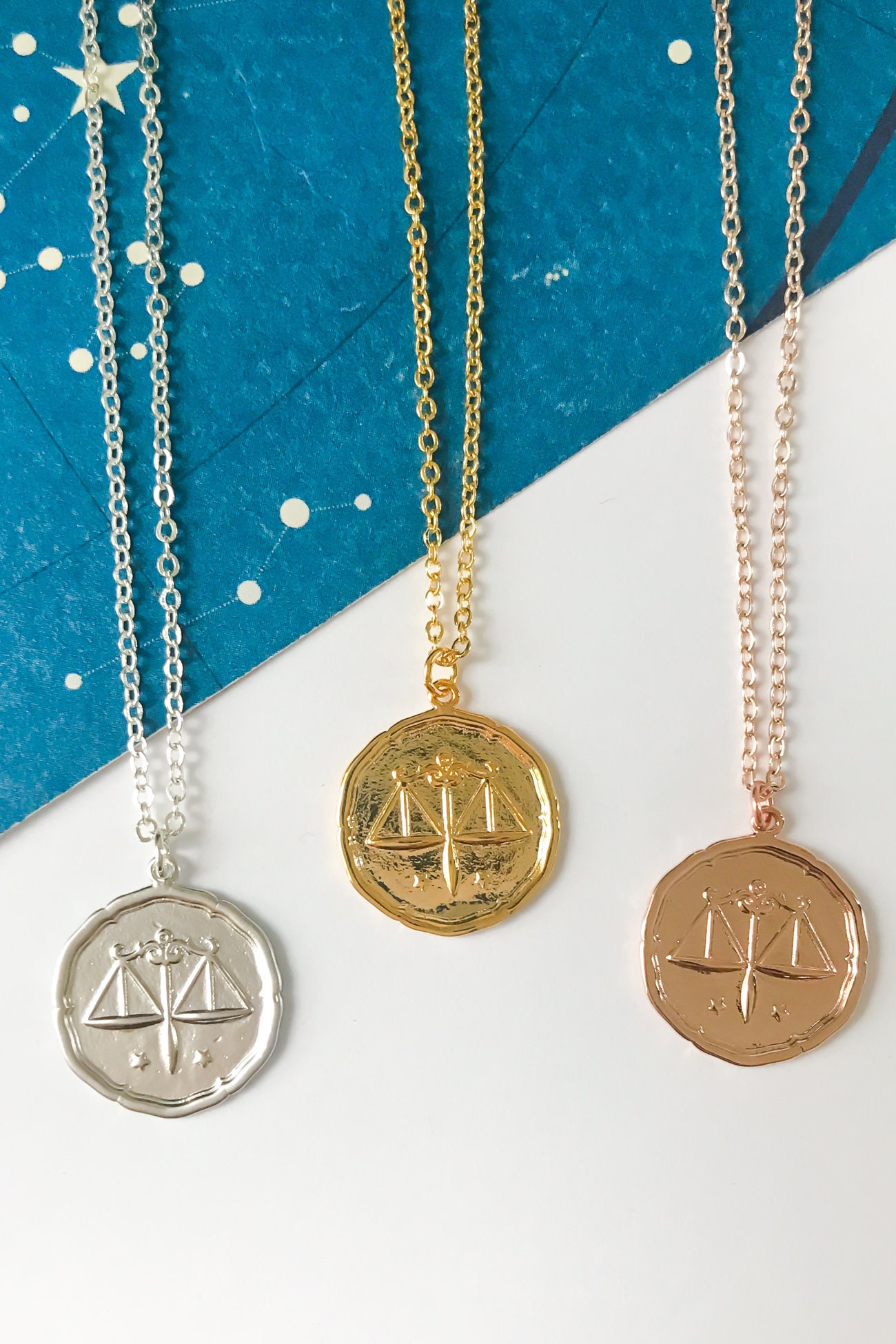 libra charm astrology Vintage libra necklace cool libra necklace horoscope sign gift boho libra vintage zodiac libra necklace