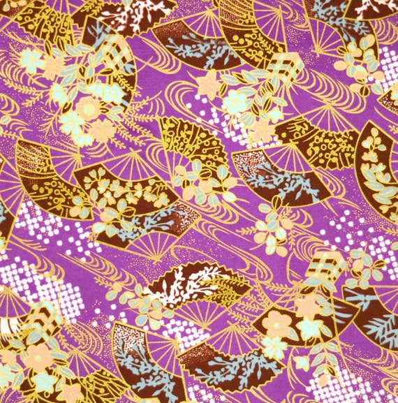 Japanese Yuzen Chiyogami Washi Paper Japanese Fan Print on Etsy Australia