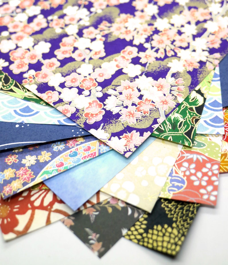 Origami Paper Mix Pack With 15 Sheets Assortment 15cm X Etsy Australia