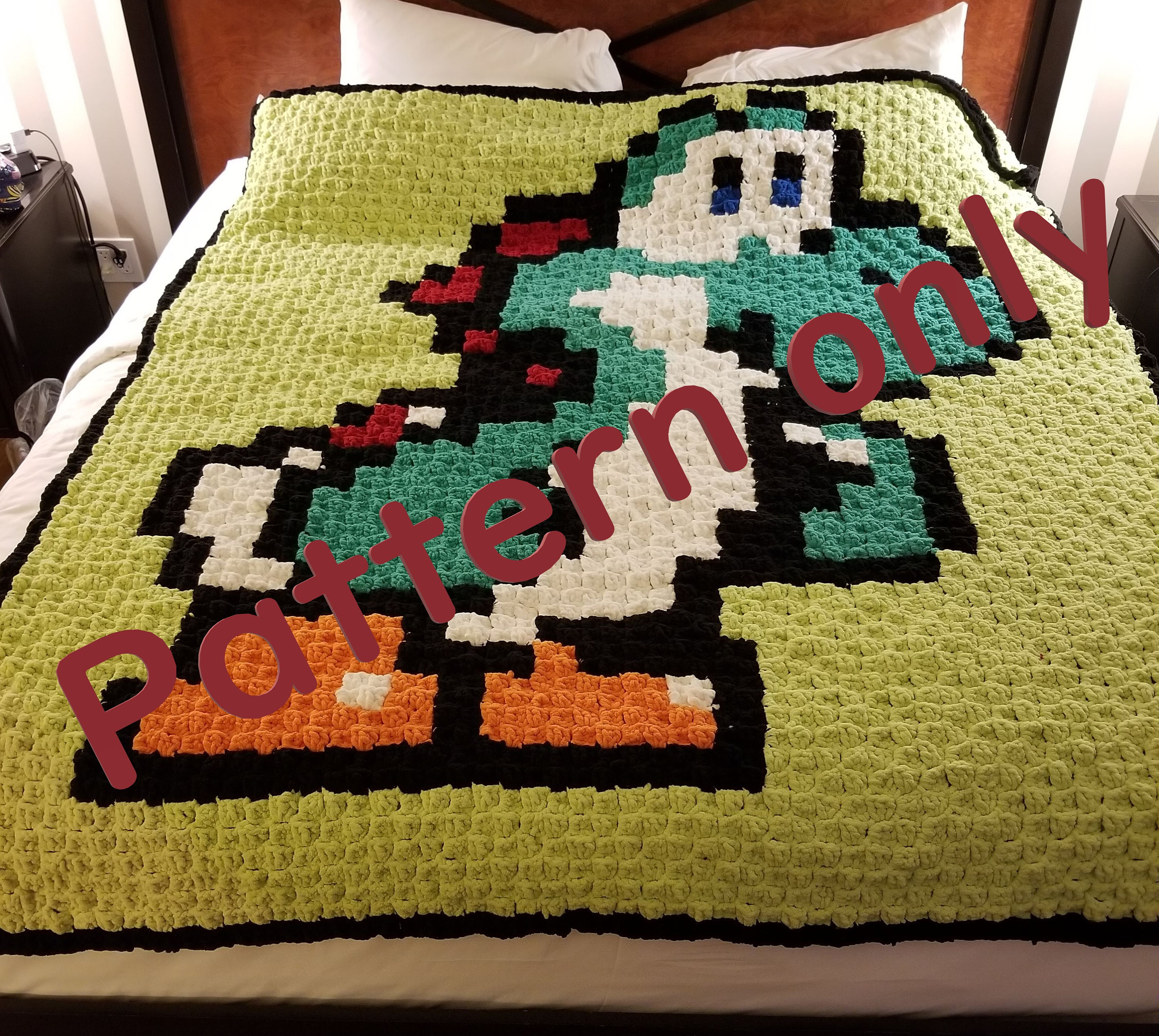 proud of my c2c Mario bros blanket! : r/crochet