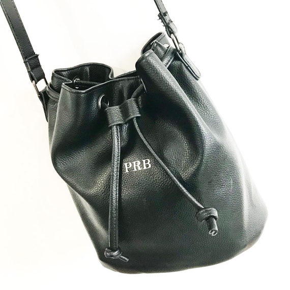 Monogrammed bucket bag-The Celine Faux Leather Bucket Bag. | Etsy