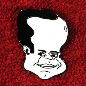 Frasier Crane Enamel Pin - Unique caricature tribute, ideal for Frasier enthusiasts and enamel pin collectors