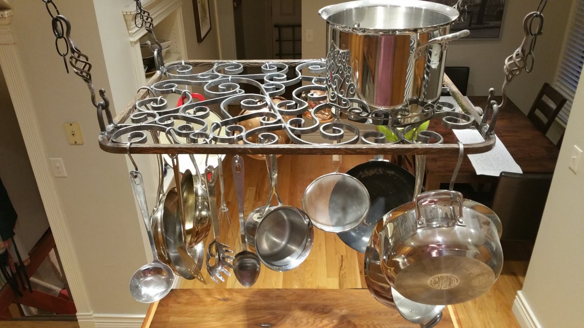 Rustic Pot & Pan Rack (custom - 40