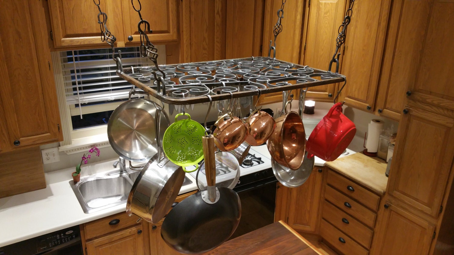 Rustic Pot & Pan Rack (custom - 40