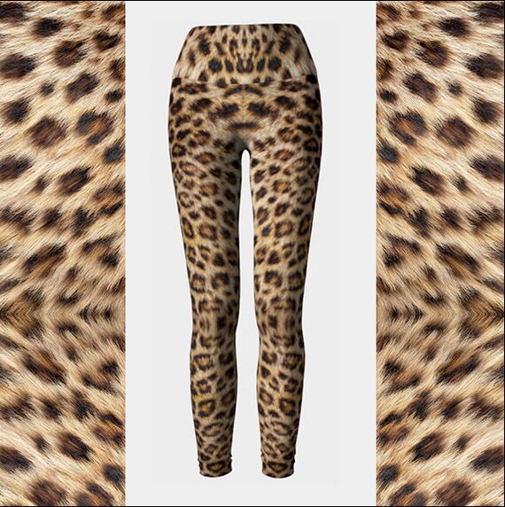 high waisted leopard print leggings