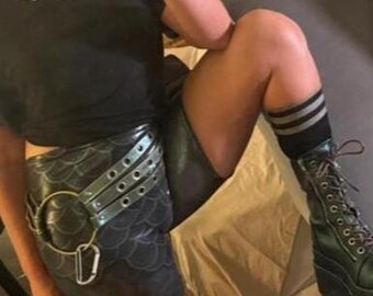 Shorts | Goth Dragon Scales Shiny Glittery