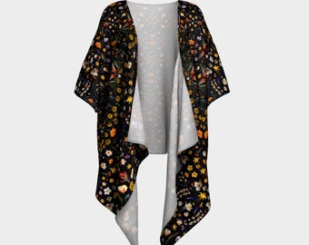 Colorado Wildflowers Habotai Silk Kimono