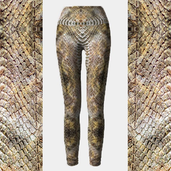 high waisted snakeskin leggings