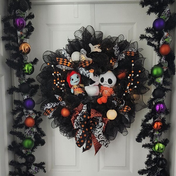 Halloween Door Garland Etsy