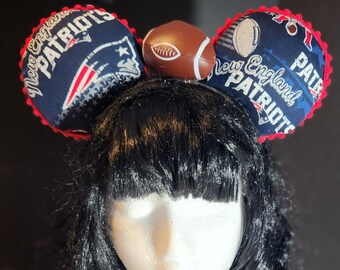 Football inspired Minnie Ears. Made to Order