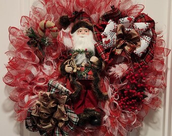 Santa Christmas Wreath