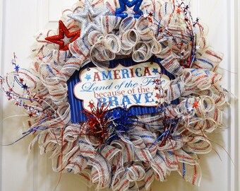 Fourth of July Wreath