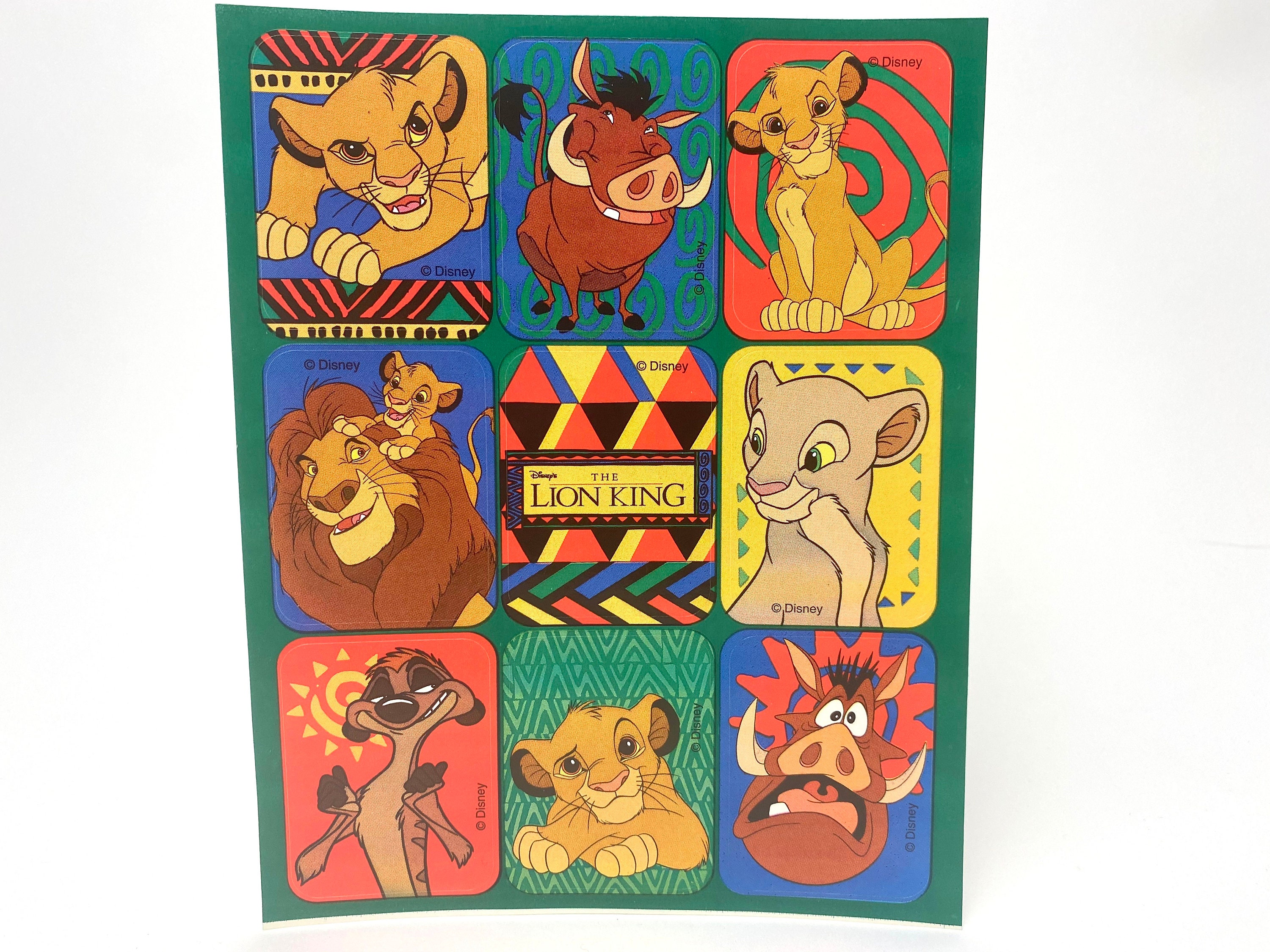 Vintage Lion King Sticker Sheet by Cleo Your Choice Green Etsy Sweden