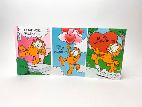 Vintage Garfield Valentine's Day Greeting Card Hallmark | Etsy